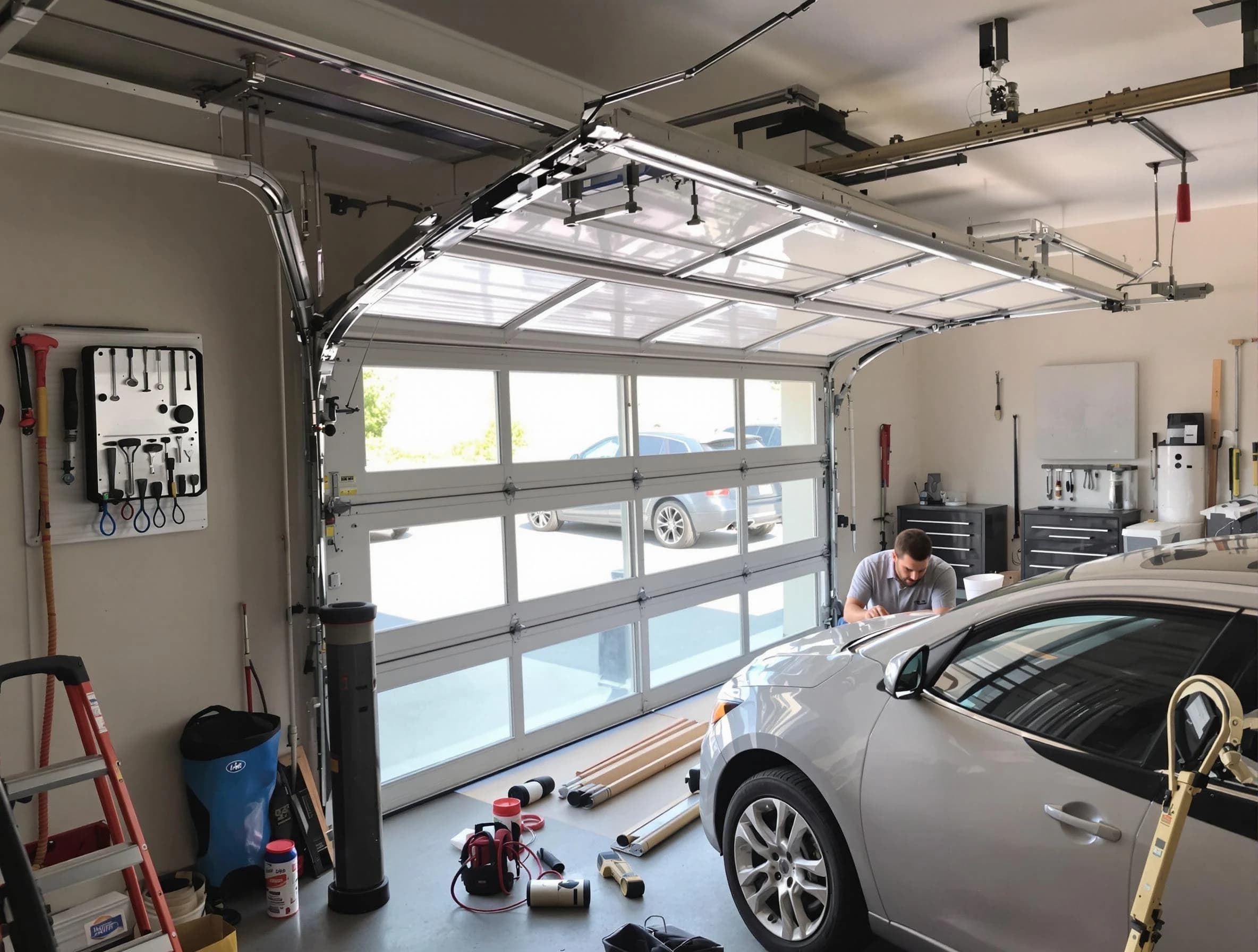 Garage door noise reduction service by Elk Ridge Garage Door Repair in Elk Ridge