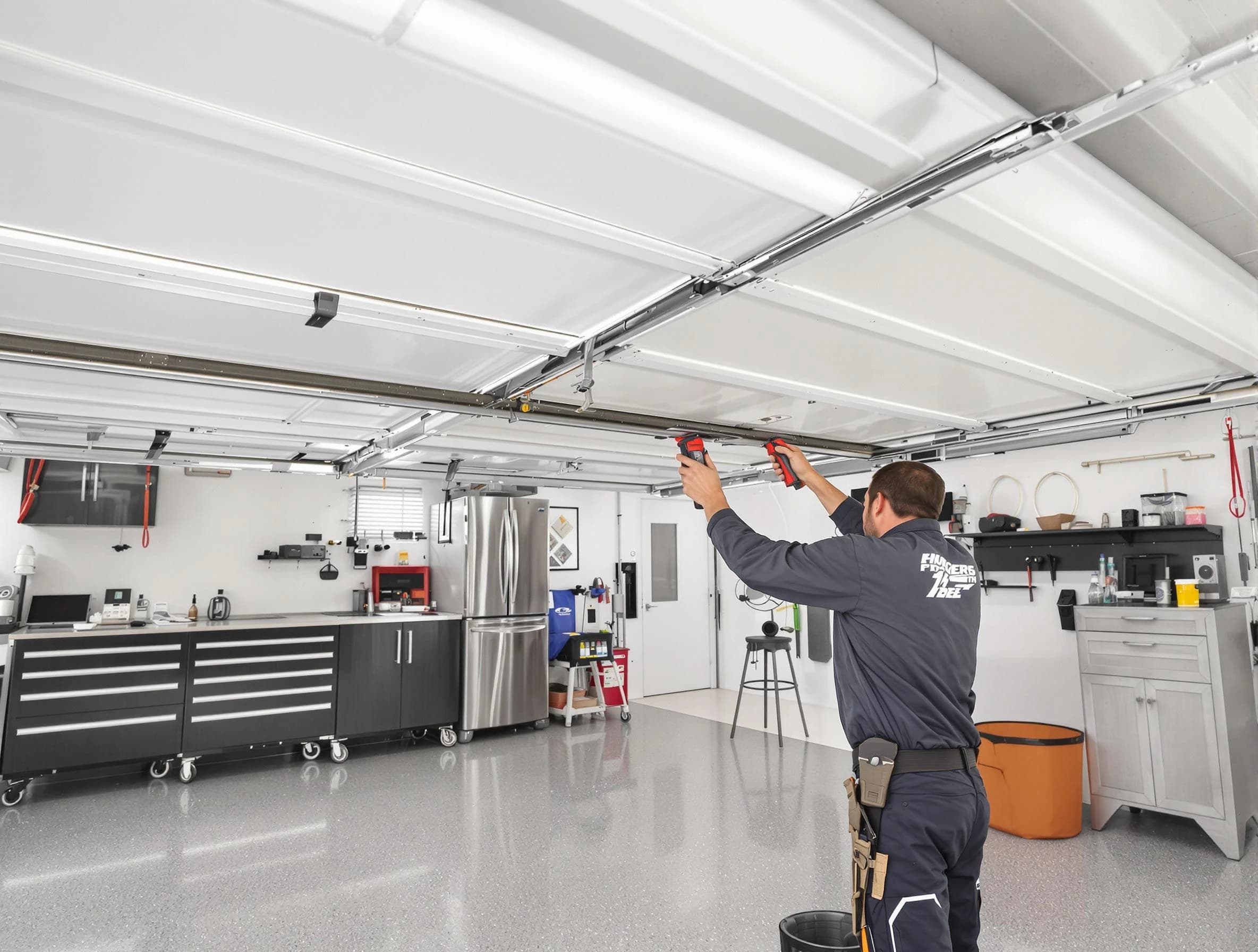 Overhead garage door repair service by Elk Ridge Garage Door Repair in Elk Ridge