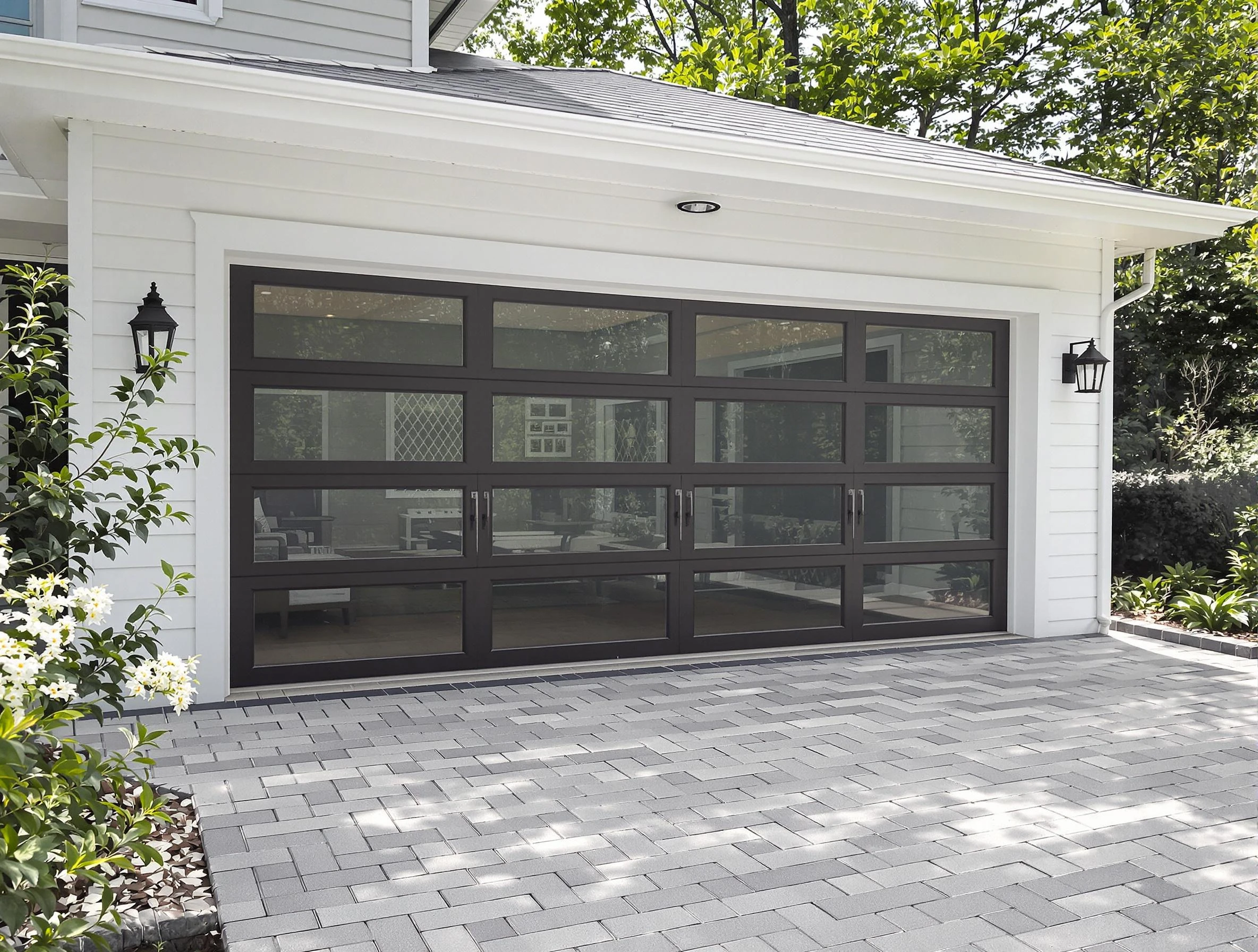 Elk Ridge Garage Door Repair design specialist presenting custom garage door options to Elk Ridge homeowner